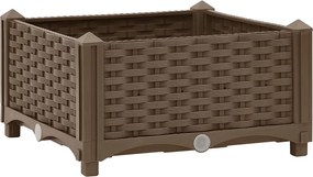 vidaXL Ζαρντινιέρα 40 x 40 x 23 εκ. από Πολυπροπυλένιο