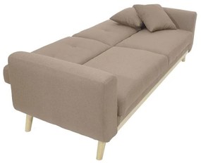 Καναπές - Kρεβάτι Carmelo Ύφασμα Μπέζ 214x80x86 εκ. 214x80x86 εκ.