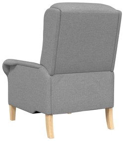 vidaXL Πολυθρόνα Ανοιχτό γκρι 76 x 94 x 102 εκ. ύφασμα