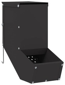 vidaXL Ταΐστρα Χαμστεριών Μαύρο 12,5 x 26 x 28,5 εκ