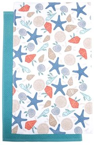 Ποτηρόπανα Τυπωτά 64 (Σετ 2τμχ) Multi Viopros 40x60cm 100% Cotton