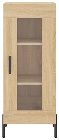 vidaXL Μπουφές Sonoma δρυς 34,5 x 34 x 180 εκ. από Επεξεργασμένο Ξύλο