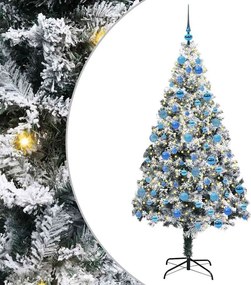vidaXL Τεχνητό Χριστουγεννιάτικο Δέντρο με 300 LED Λευκό 180 cm