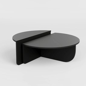 Τραπεζάκι Σαλονιού Μαύρο MEVAL 90x60x30