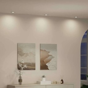 vidaXL Σποτ 6 pcs Λευκό 9 x 9 x 2 εκ. Αλουμίνιο