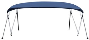 vidaXL Τέντα Σκάφους με 4 Αψίδες Μπλε Ναυτικό 243x(230-244)x137 εκ.