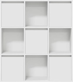 vidaXL Βιβλιοθήκη Λευκή 89x24x101,5 εκ. από Επεξεργασμένο Ξύλο