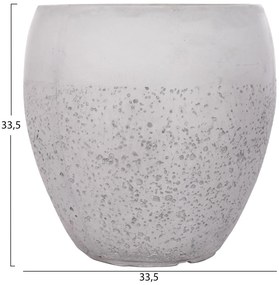 Σετ 3 τεμ. Γλάστρες GARDENER C4718 Fiberclay Λευκό Φ55x54,5Υ εκ. 55x55x54.5 εκ.