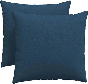 vidaXL Μαξιλάρι Καναπέ 2 pcs Μπλε 50 x 50 cm ύφασμα