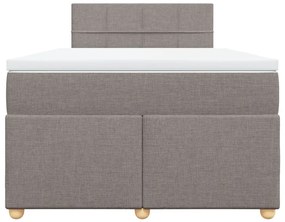 ΚΡΕΒΑΤΙ BOXSPRING ΜΕ ΣΤΡΩΜΑ TAUPE 120X190 ΕΚ. ΥΦΑΣΜΑΤΙΝΟ 3288923