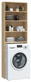 vidaXL Ντουλάπι Πλυντηρίου Sonoma Δρυς 64 x 24 x 190 εκ.