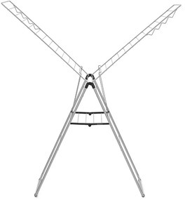 Brabantia 1004169 Πτυσσόμενη Απλώστρα Δαπέδου Hangon 25m, Metallic Grey