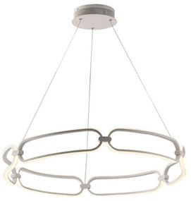 Φωτιστικό Οροφής Led-Infinity-S80 4000Κ 5530lm White Luce Ambiente Design Aluminium