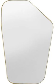 Καθρέφτης Με Πλαίσιο Ορείχαλκου 94x64 εκ. 64x3x94.5εκ - Χρυσό
