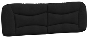 Πλαίσιο Κρεβατιού με Κεφαλάρι Μαύρο 160x200 Υφασμάτινο - Μαύρο