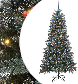 vidaXL Τεχνητό Χριστουγεννιάτικο Δέντρο με 300 LED Πράσινο 210 cm