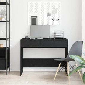 vidaXL Γραφείο Μαύρη Δρυς 101 x 50 x 76,5 εκ. από Τεχνητό Ξύλο