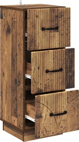 vidaXL Ντουλάπι με Συρτάρια 33 x 34,5 x 87 εκ. Επεξεργασμένο Ξύλο