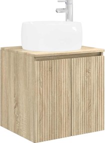 vidaXL Σετ Ντουλαπιών Μπάνιου 4 pcs Sonoma Δρυς Επεξεργασμένο Ξύλο