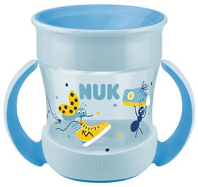 Ποτηράκι Παιδικό Mini Magic Cup 10751278 Με Περιμετρικό Χείλος 160ml 6 Μηνών+ Blue Nuk 160ml Πλαστικό
