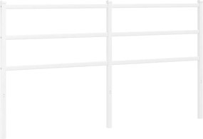 vidaXL Ανταλλακτικό κεφαλάρι Λευκό 160 εκ. Μεταλλικό