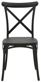Καρέκλα Crossie pp σε ανθρακί απόχρωση 38x46.5x82εκ 38x46.5x82 εκ.
