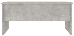 Τραπεζάκι Σαλονιού Γκρι Σκυρ. 102x50,5x46,5 εκ. Επεξεργ. Ξύλο - Γκρι