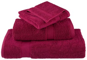 vidaXL Πετσέτες 2 pcs Μπορντώ 15 x 21 cm Βαμβάκι