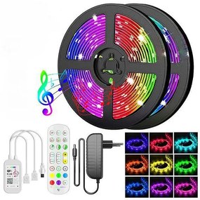 LED ταινία Bluetooth SMD5050 RGB με τηλεχειριστήριο 5m
