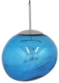Κρεμαστό Φωτιστικό Οροφής Γυάλινο Μπλε DIXAR BLUE 01467 Globostar-1467-Μπλε 01467