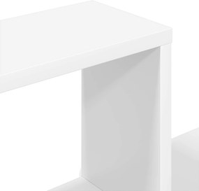 vidaXL Ράφι Τοίχου Λευκό 100 x 13 x 100 εκ Επεξεργασμένο Ξύλο
