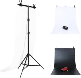 Photo studio background support Puluz 70x200cm + Backdrops 2 pcs DCA0976
