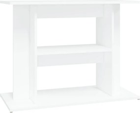 vidaXL Βάση Ενυδρείου Λευκή 80 x 35 x 60 εκ. από Επεξεργασμένο Ξύλο