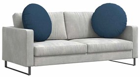 vidaXL Μαξιλάρια καθισμάτων 2 pcs Μπλε Ø80 x 29 εκ ύφασμα