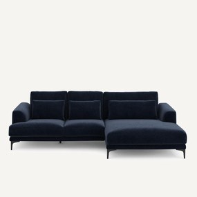 Γωνιακός καναπές XL δεξιός, από βελούδινο chenille, MARSILE