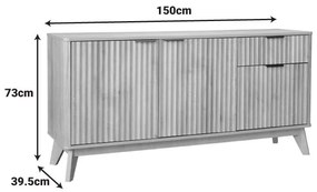 Μπουφές Hamea mdf σε φυσική απόχρωση 150x39,5x73εκ. 150x39.5x73 εκ.