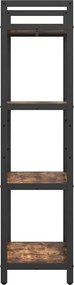 vidaXL Ράφι Βιβλίων Καπνιστό Δρύς 56 x 34 x 133,5 εκ
