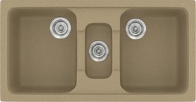 Sanitec Classic 325 (97×51) - Γρανιτένιος νεροχύτης - Metallic CREAM