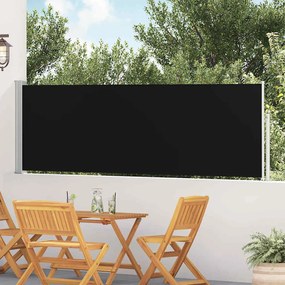 vidaXL Σκίαστρο Πλαϊνό Συρόμενο Βεράντας Μαύρο 100 x 500 εκ.