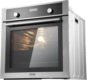VEVOR Single Wall Oven 24" Electric Built-in Wall Oven 9 Functions 2.68 Cu. Ft