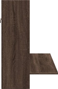 vidaXL Γραφείο Τοίχου Καφέ Δρυς 105x48x75 εκ. από Επεξεργασμένο Ξύλο