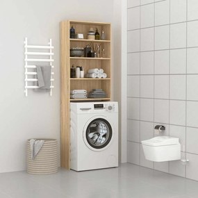 vidaXL Ντουλάπι Πλυντηρίου Sonoma Δρυς 64 x 24 x 190 εκ.