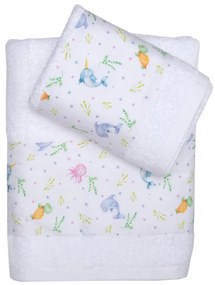 Σετ 2 Τεμ Πετσέτες 50x80, 70x130 με Φάσα Μάρκο