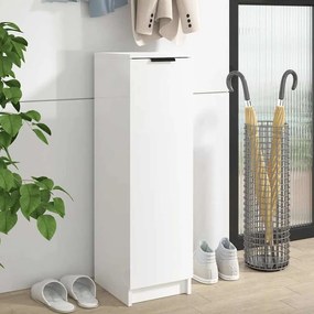 vidaXL Παπουτσοθήκη Γυαλιστερό Λευκό 30x35x100 εκ. Επεξεργασμένο Ξύλο