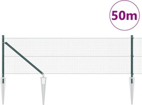 vidaXL Συρματόπλεγμα με ακίδες 50 x 0,4 μ Χάλυβας με επικάλυψη PVC