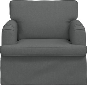 vidaXL Καναπές Σκούρο Γκρι