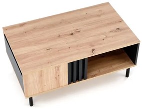 SONIA coffe table, artisan oak / black