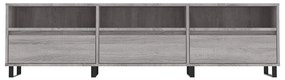 vidaXL Έπιπλο Τηλεόρασης Γκρι Sonoma 150x30x44,5 εκ. από Επεξεργ. Ξύλο