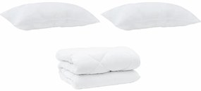 vidaXL Χειμερινό Παπλωματοθήκη 3 pcs Λευκό 240 x 260 εκ. Μικροΐνες