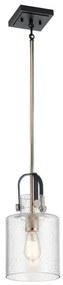 Κρεμαστό Φωτιστικό Οροφής 1xE27 Kitner Quintiesse Elstead Lighting-QN-KITNER-P-PN-Νίκελ Ματ QN-KITNER-P-PN